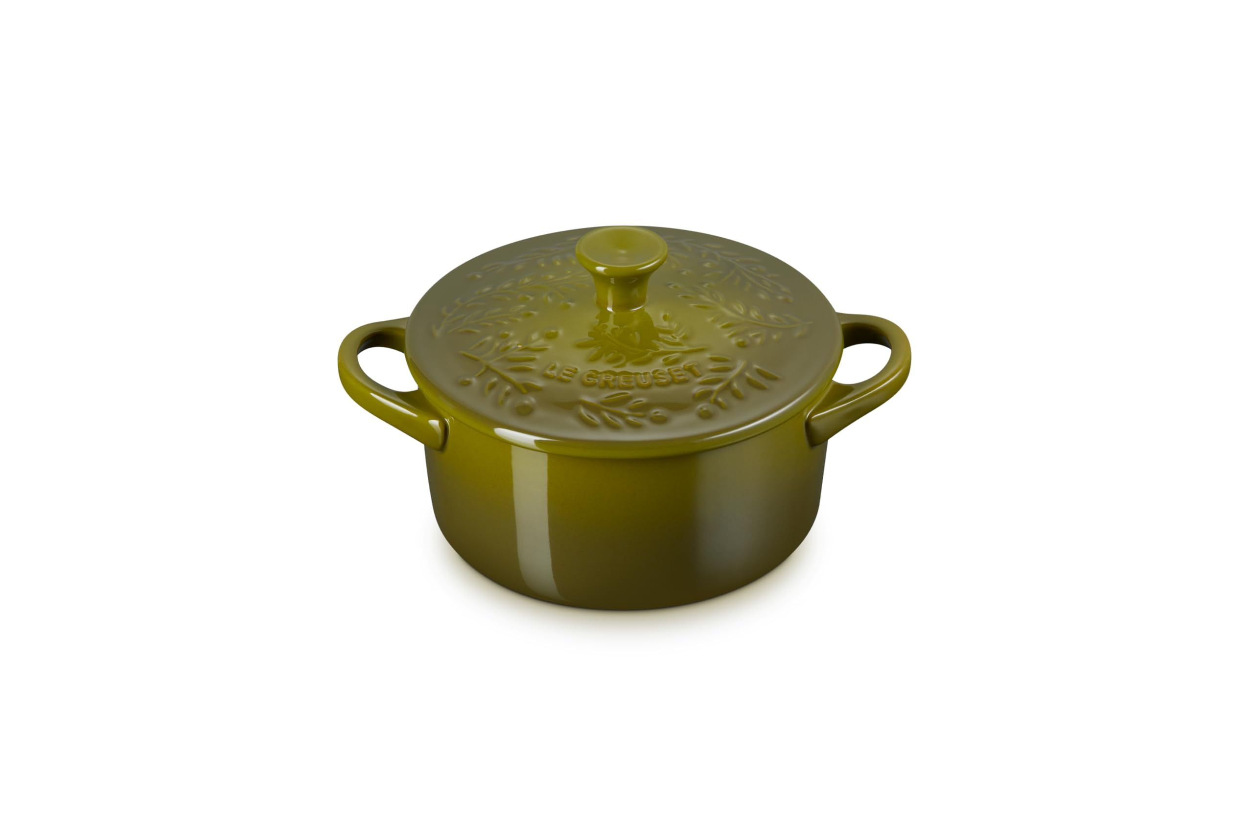 Le Creuset Olive Branch Collection Stoneware Classic Mini Round Cocotte, 24 oz., Olive | Amazon (US)