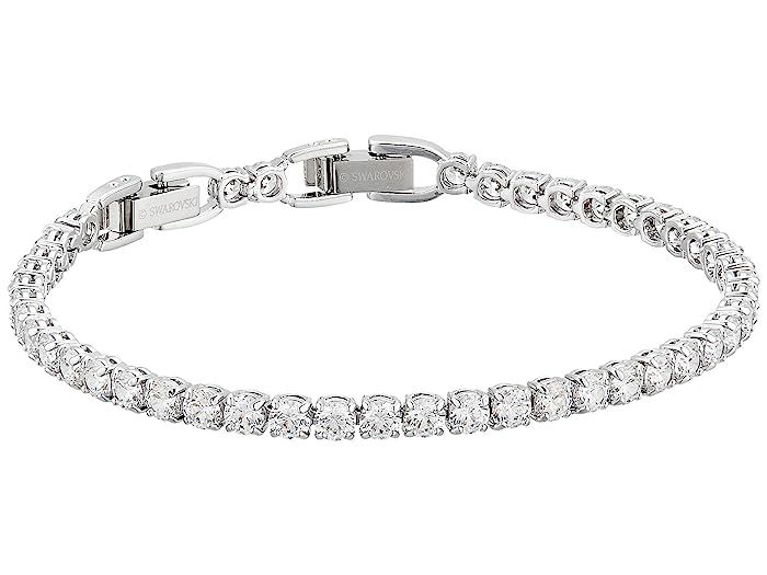 Swarovski Tennis Round Deluxe Bracelet (White) Bracelet | Zappos