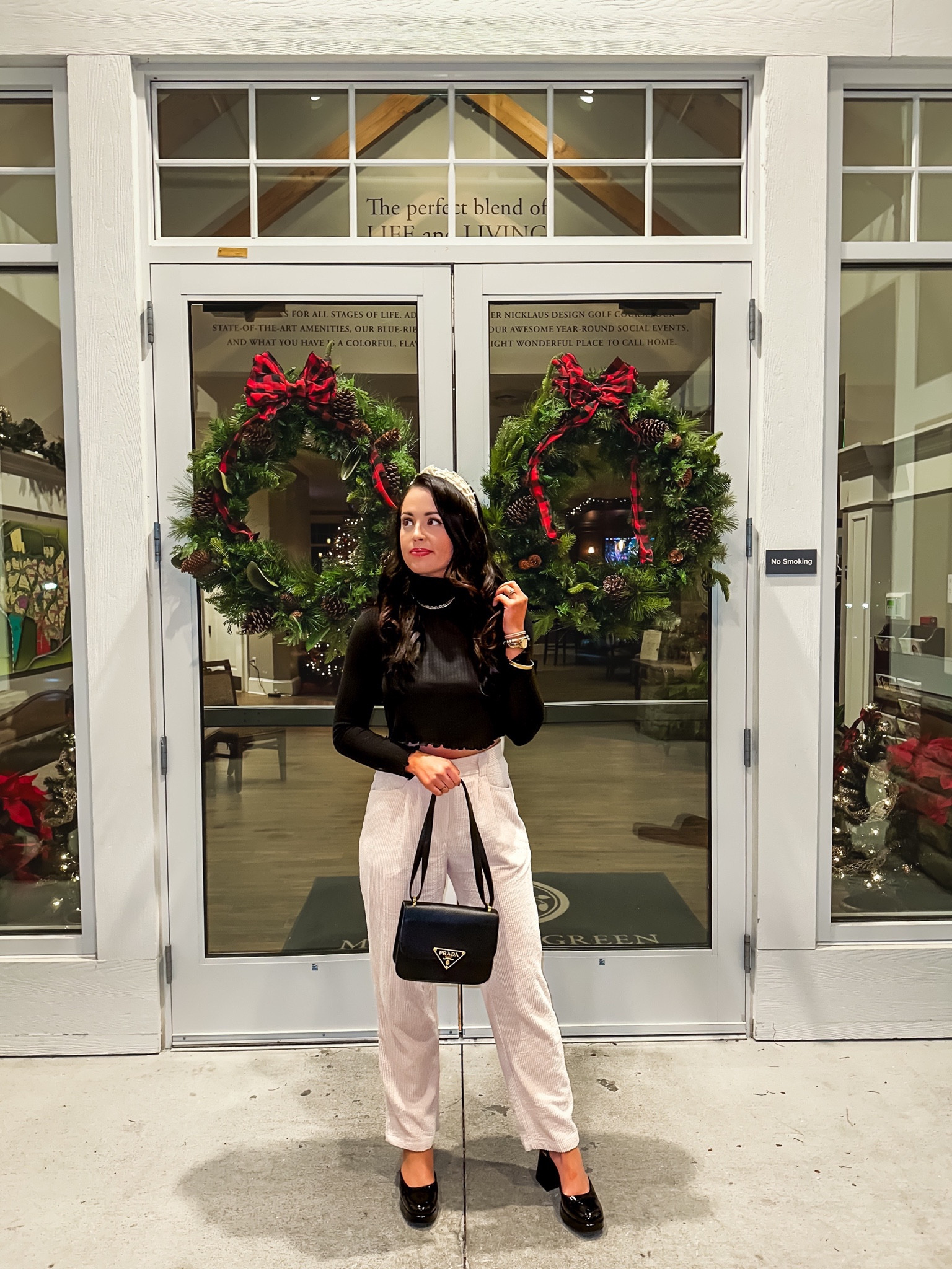 Under $45 amazon corduroy straight leg pants (tts), under $30 amazon turtleneck (small), under $10 amazon pearl headband set and target Mary Jane heels — a classic winter look! #founditonamazon 

#LTKHoliday #LTKshoecrush #LTKfindsunder50