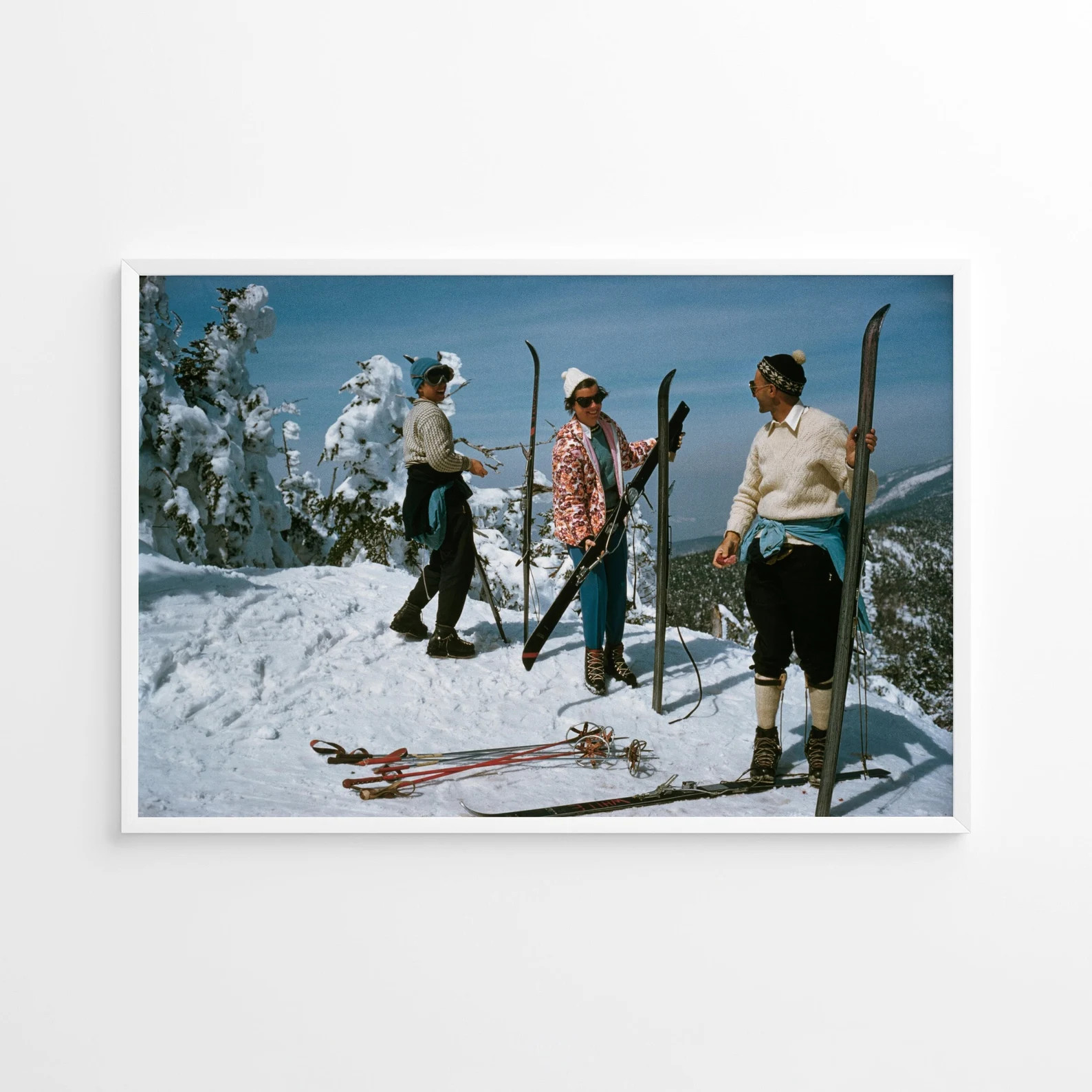 Slim Aarons Sugarbush Skiing Print Poster, Vintage Print, Photography Prints, High Society Photo ... | Etsy (US)