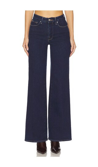 Good American Good Waist Palazzo Jeans in Denim-Dark. - size 16 | Revolve Clothing (Global)