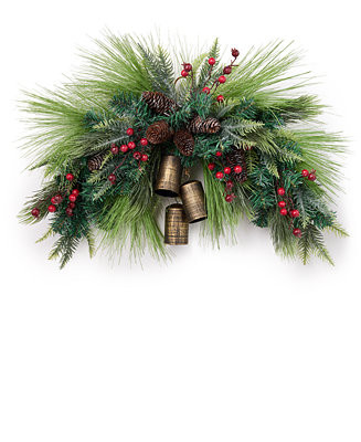 Holiday Lane Wall Décor Wreath with Bell, Created for Macy's - Macy's | Macy's