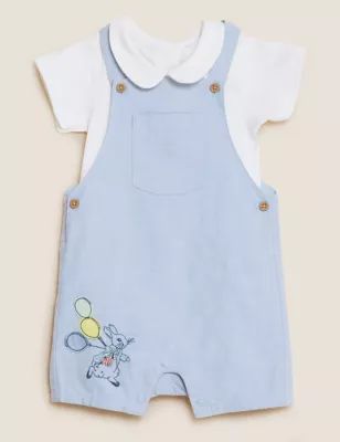 2pc Pure Cotton Peter Rabbit&trade; Outfit (0-3 Yrs) | Marks and Spencer US