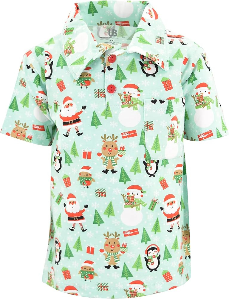 Unique Baby Short Sleeve Collared Boys Polo Shirt, Toddler Kids Polo Shirts | Amazon (US)