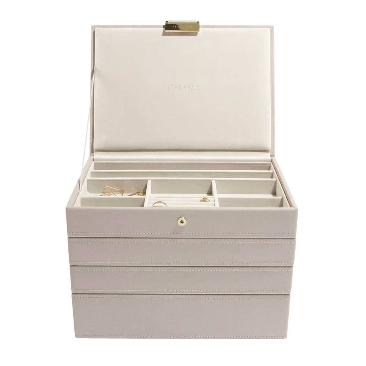 Taupe Classic Jewellery Box Set Of 4 | Wolf & Badger (US)