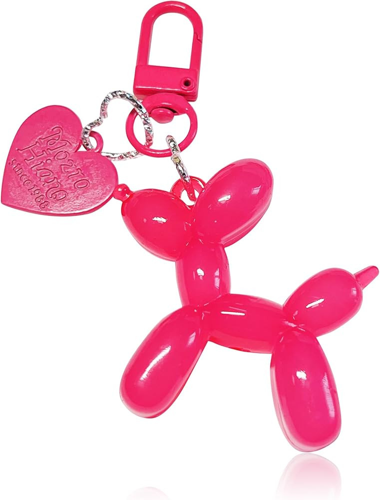LAEKOU Jelly Balloon Dog Design Keychain for Women, Cute Girls Key Chain, Bag Charms Accessories ... | Amazon (US)