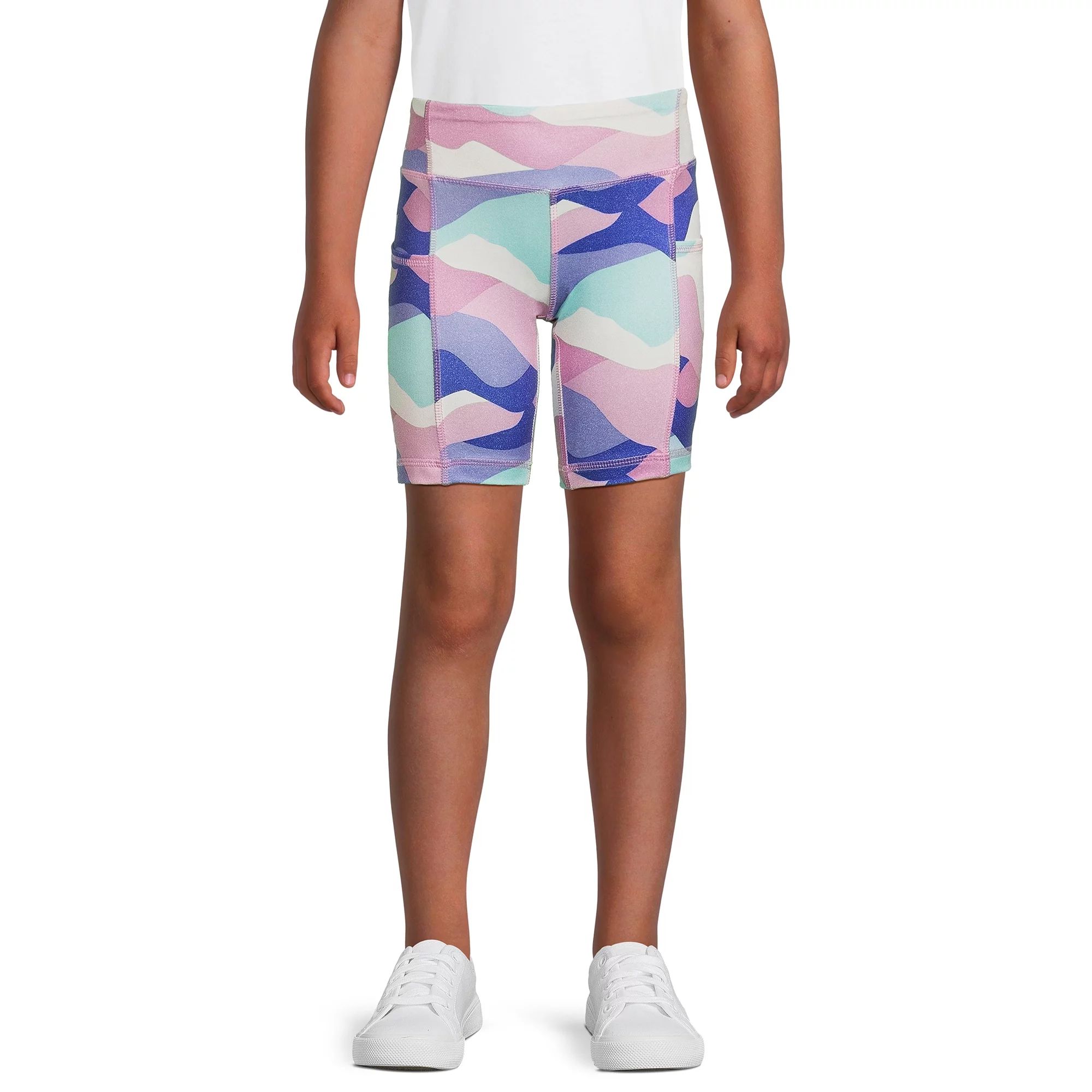 Athletic Works Girls' Bike Shorts, 2-Pack, Sizes 4-18 & Plus | Walmart (US)