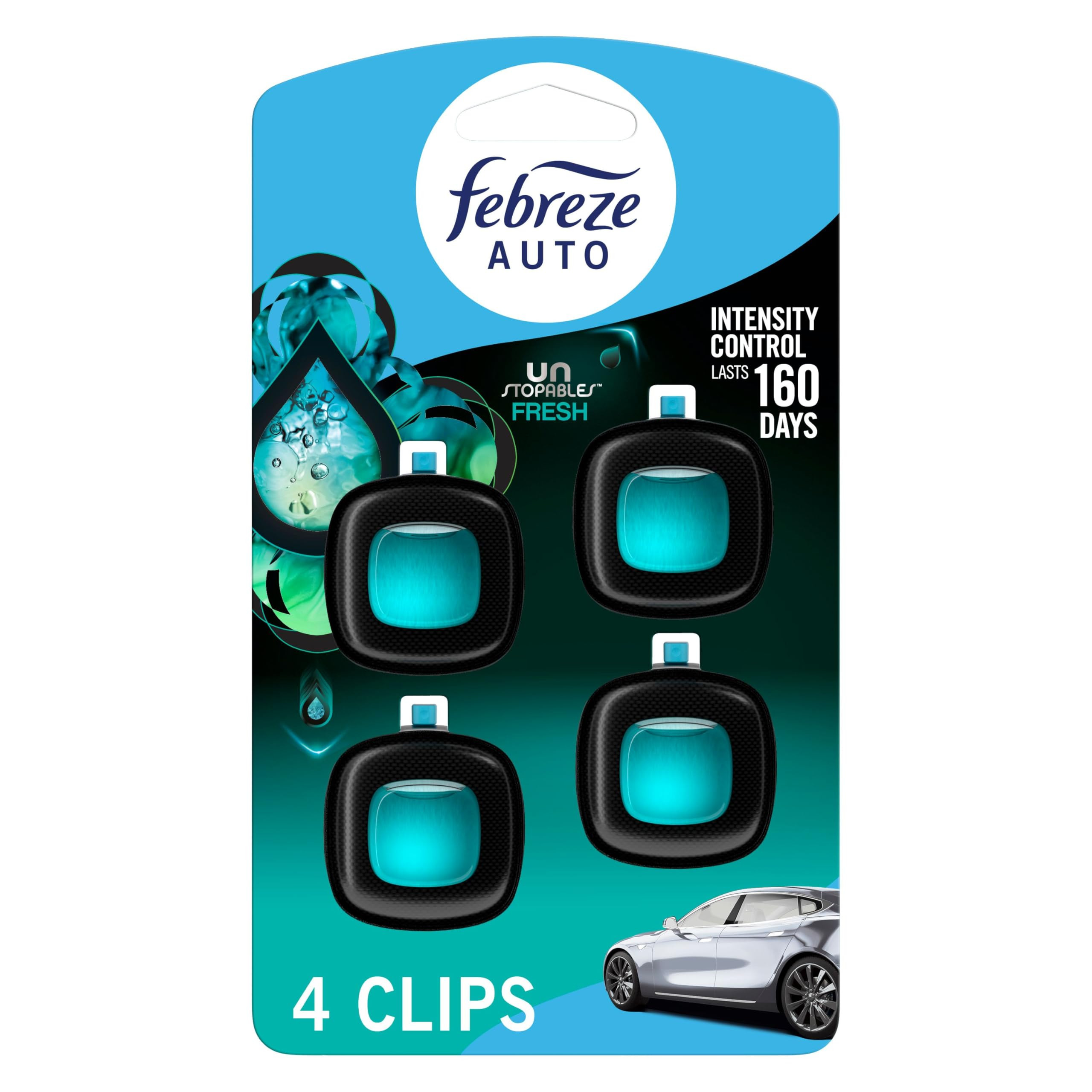 Unstopables Car Odor-Fighting Car Freshener Vent Clip Fresh Scent, .07 oz. Car Vent Clip, Pack of... | Amazon (US)