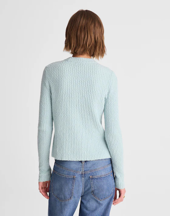 Boucl&eacute;-Knit Crewneck Sweater | Madewell