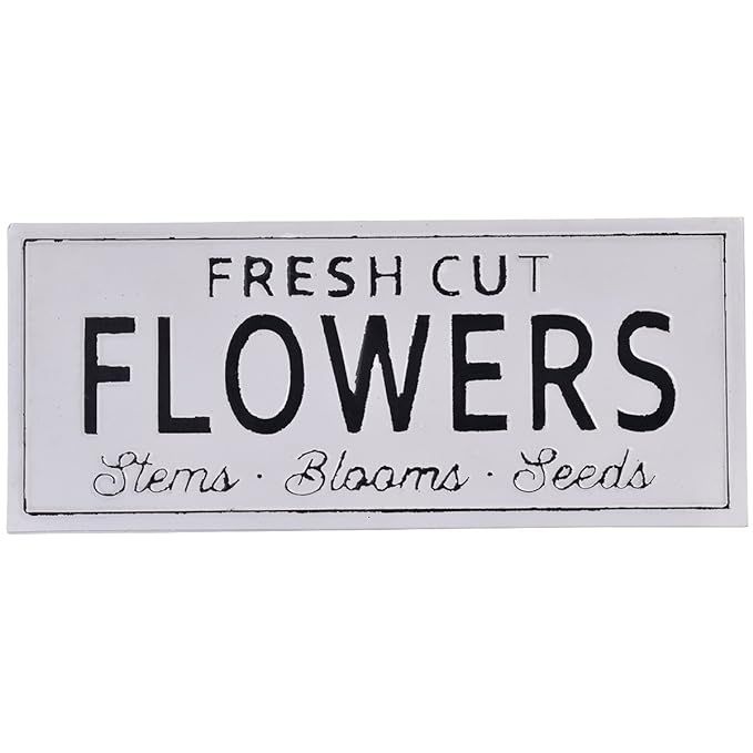 NIKKY HOME Fresh Cut Flowers Vintage Decor Wall Spring Metal Sign, 24.02 x 0.67 x 10.04 Inches, W... | Amazon (US)