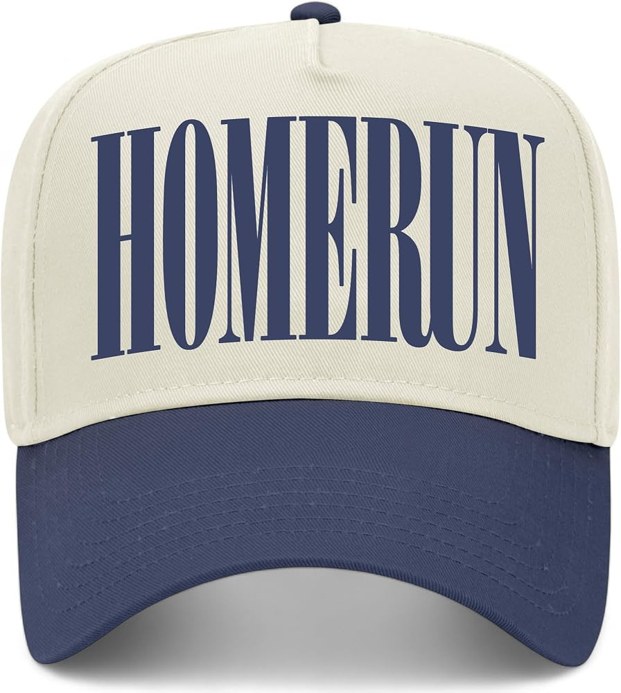 Home Run Serif Vintage Trucker Hat | Homerun | Premium Adjustable Snapback Baseball Hat for Men &... | Amazon (US)