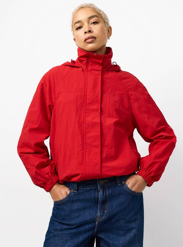 Buy Red Shower Resistant Windbreaker S | Jackets | Tu | Tu Clothing