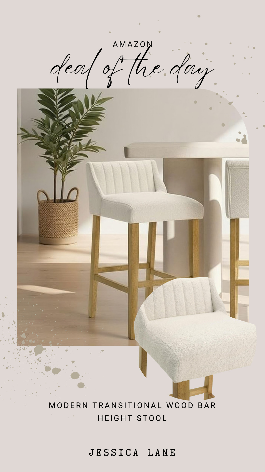 Set of 4 gorgeous modern transitional bar height upholstered stools. 

 #LTKSpringSale #LTKHome #LTKSaleAlert