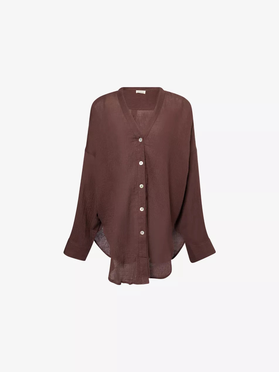 Barcelona V-Neck Linen Cover-Up | Selfridges