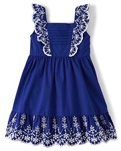 Gymboree,Girls,Spring Matching Dress Adult, Kids, Baby,8,Navy Flutter | Amazon (US)