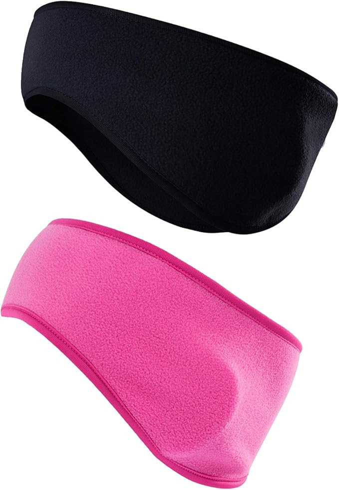 JOEYOUNG Fleece Ear Warmers Headband Winter Ear Muffs for Men Women Kids in Cold Weather Running ... | Amazon (US)