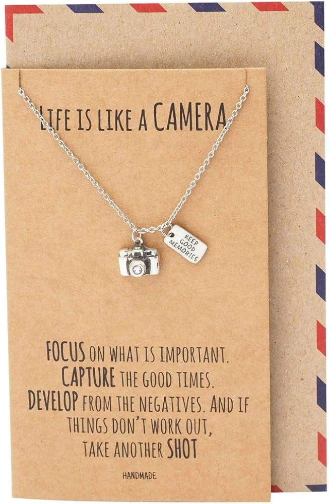 quan jewelry Cute Vintage Camera Miniature Jewelry for Women, Photography Gifts | Amazon (US)