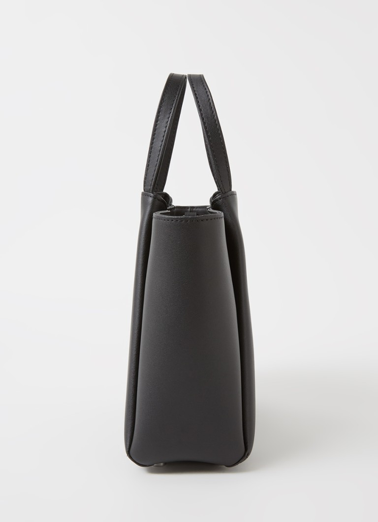 KAAI Mini Pyramid handtas van leer • Zwart • de Bijenkorf | De Bijenkorf (NL)