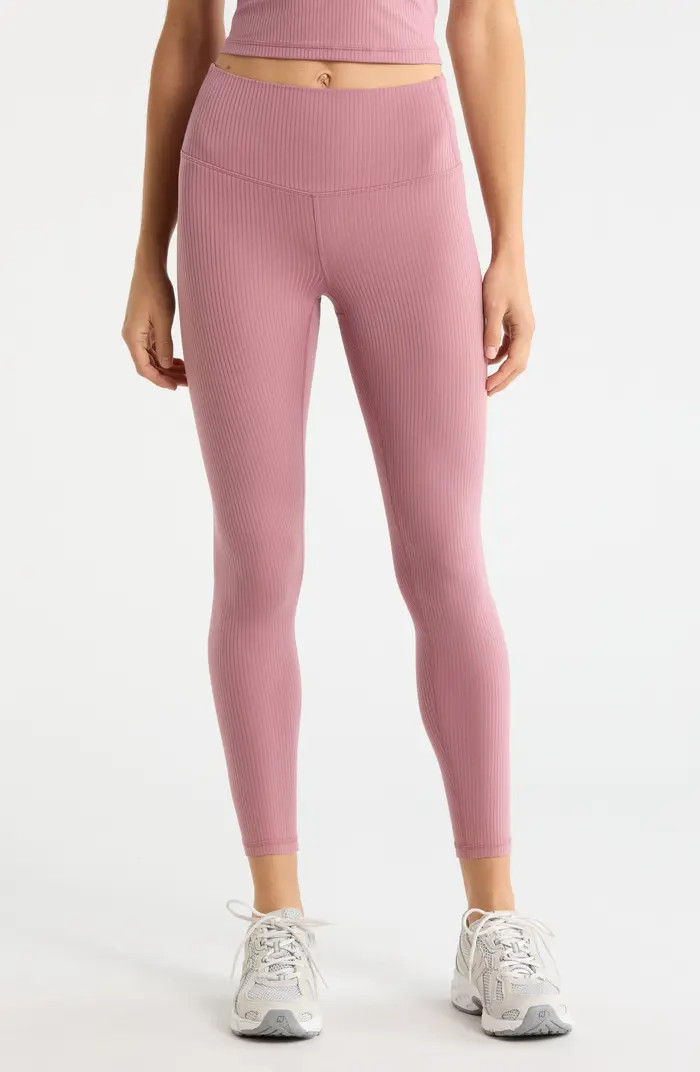 Thrive Rib High Waist 7/8 Leggings | Nordstrom