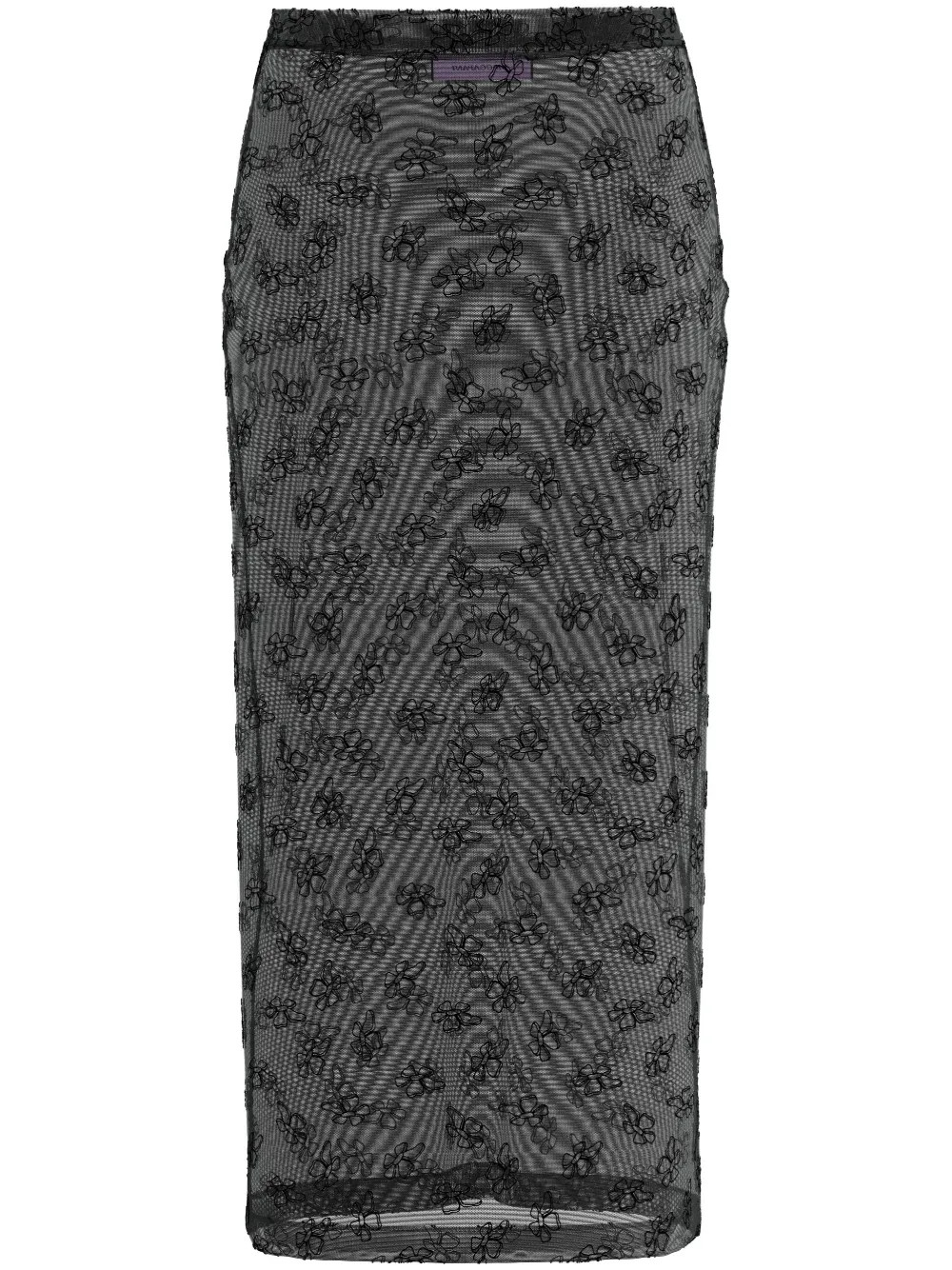 Margherita MACCAPANI The Overskirt semi-sheer Skirt | Black | FARFETCH AU | Farfetch Global