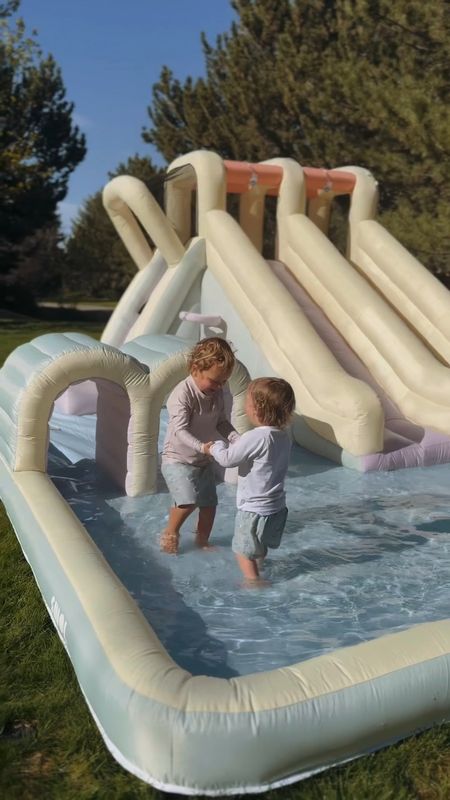 The BEST summer fun activity! 
Water slide
Play Smol
Bounce house 

#LTKfamily #LTKparties #LTKkids