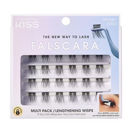 KISS FALSCARA Collection DIY Eyelash Extensions Multipack, Lengthening Wisps, 24 Ct. | Walmart (US)