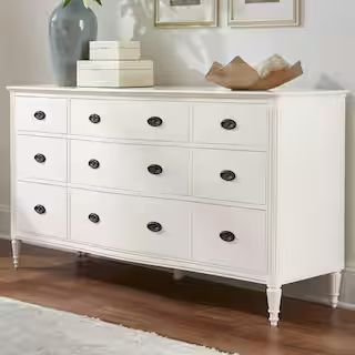 Ashdale 9-Drawer Ivory Dresser | The Home Depot