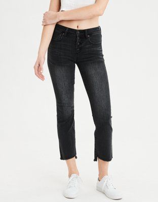 AE High-Waisted Crop Flare Jean | American Eagle Outfitters (US & CA)