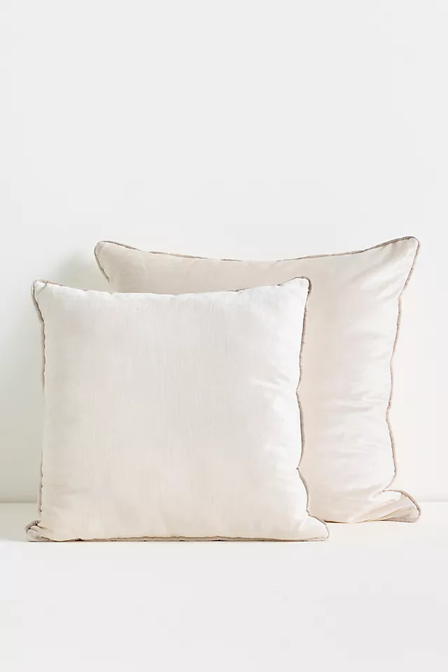 Piped Velvet Pillow | Anthropologie (US)
