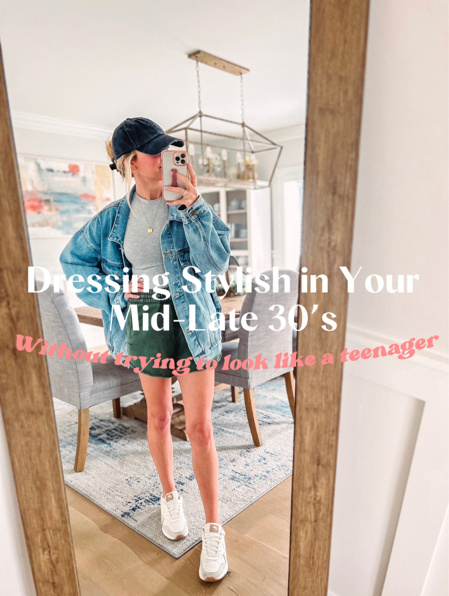 Dressing Stylish in your mid-late 30’s, without trying to look like a teenager 🙃

Lately, I’ve seen so many influencers trying to do every single trend they see and so many of them are just not for me. I don’t WANT to look like a teenager, I’m a grown a$$ woman and want to look as such. But that doesn’t mean we can’t be stylish, too!  So I plan to share more outfits that are 30’s appropriate, while still being stylish/keeping on trend :)

Today, I’m wearing a boyfriend denim jacket with some sneakers and high waisted shorts with a compression tee. Throw on a distressed hat and a hair clip, and I’ve got a cute, casual, and easy look! 



#LTKfit