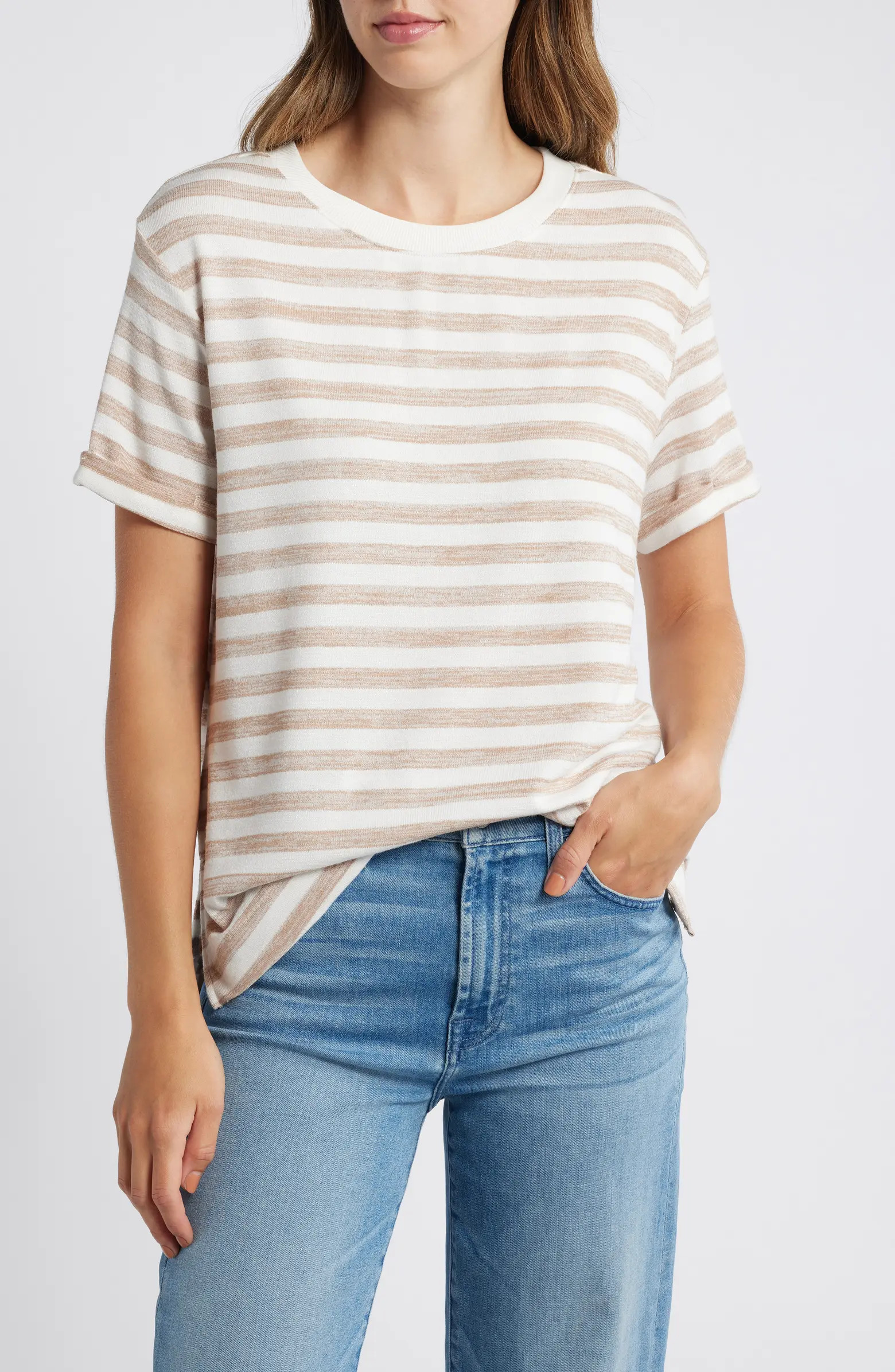 Ease Stripe Crewneck T-Shirt | Nordstrom