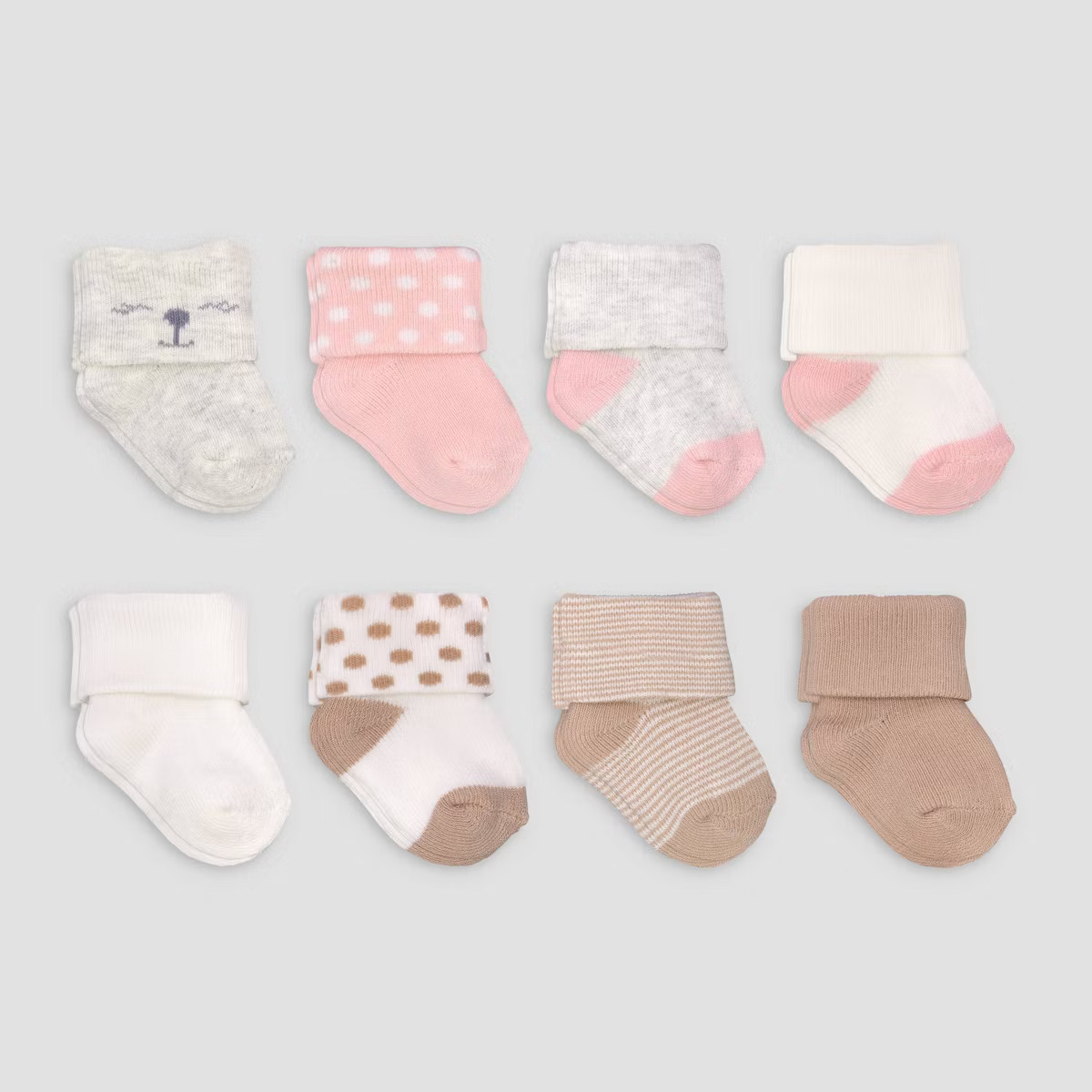 Carter's Just One You® 8pk Baby Girls' Alt Terry Socks | Target