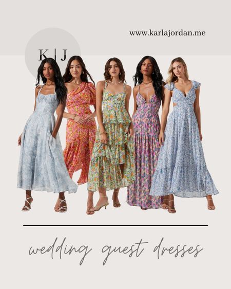 Spring , summer wedding guest dresses 💐 

#LTKwedding #LTKSeasonal #LTKunder100