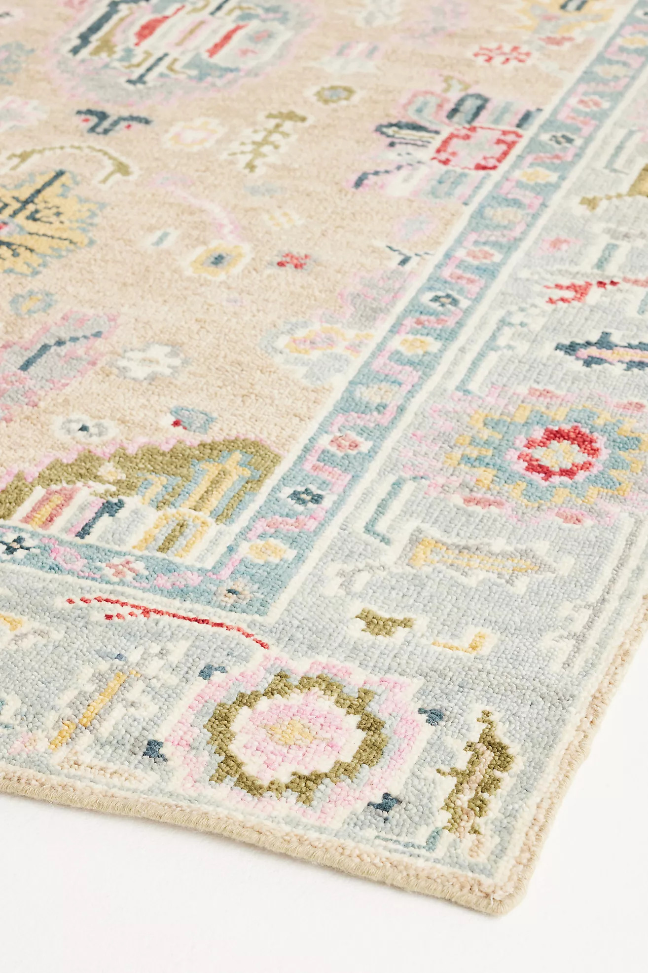 Arabella Hand-Knotted Wool Persian-Inspired Rug | Anthropologie (US)