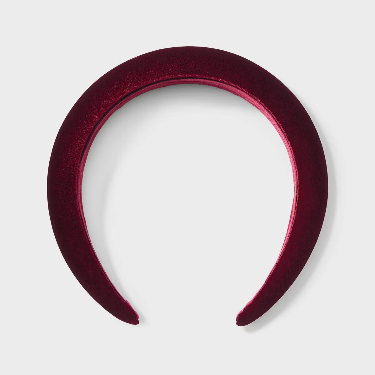 Velvet Padded Headband - A New Day™ Burgundy | Target