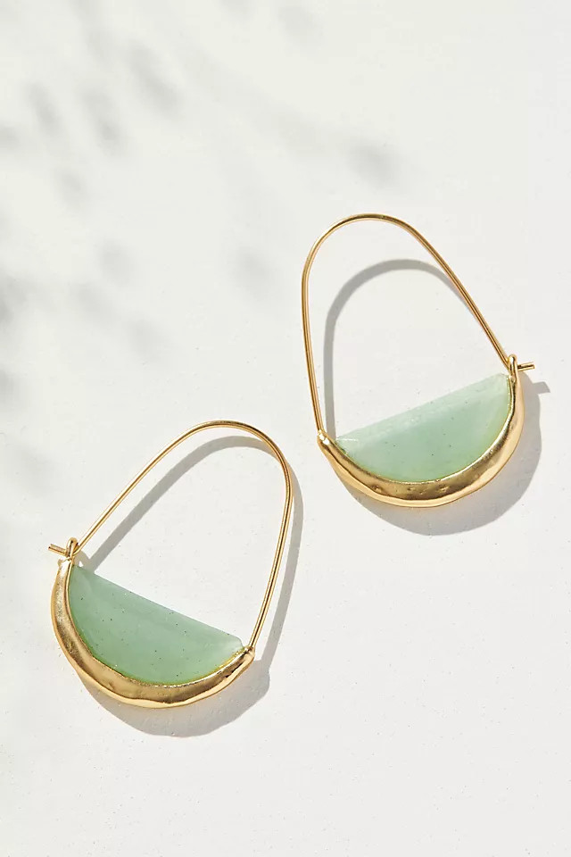 Cosmic Half Moon Hoop Earrings | Anthropologie (US)