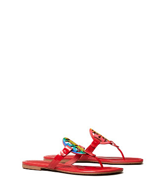 Tory Burch Miller Sandals, Printed Patent Leather | Tory Burch (US)