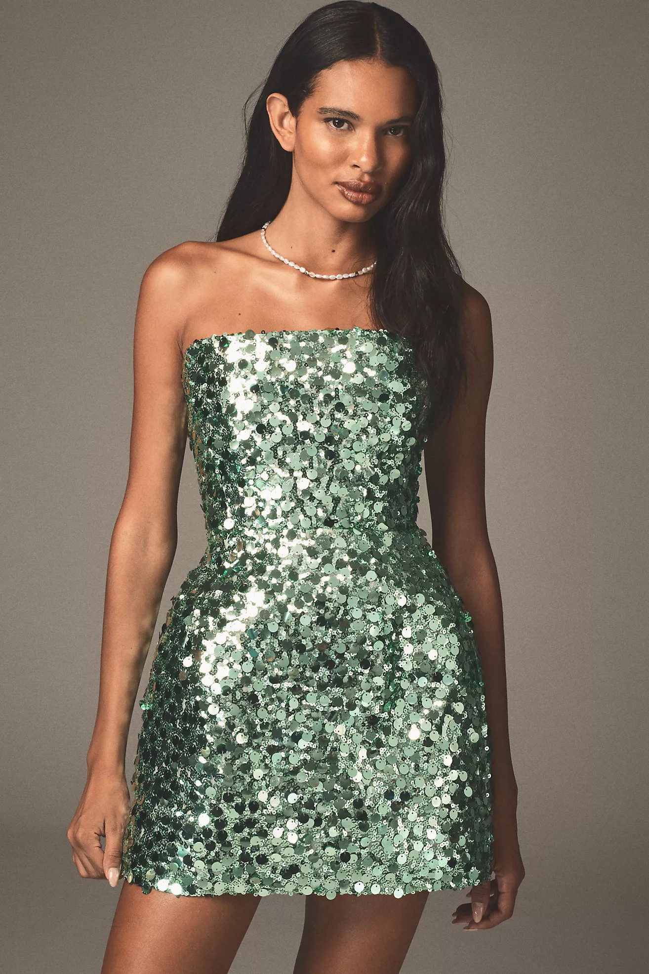 Bronx and Banco Maraya Strapless Sequin Mini Dress | Anthropologie (US)