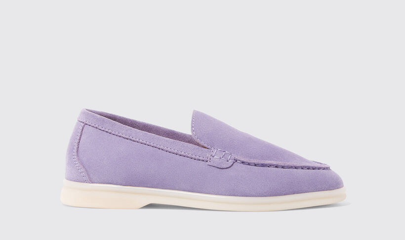 Ludovica Girl Purple Suede Girl Shoes | Scarosso® | Scarosso