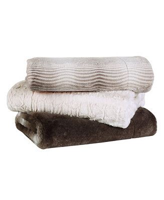 Morgan Home Birch Trail Luxurious Faux Fur Throw, 50 | Macys (US)