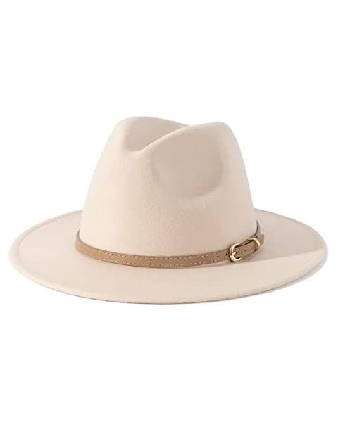 Lisianthus Women Belt Buckle Fedora Hat | Amazon (US)