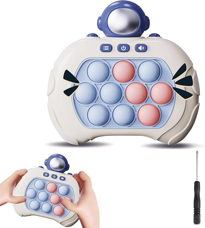 Quick Push Bubble Game Machine, Pop Game Puzzle Educational Console, Light Up Handheld Squeeze AD... | Amazon (US)