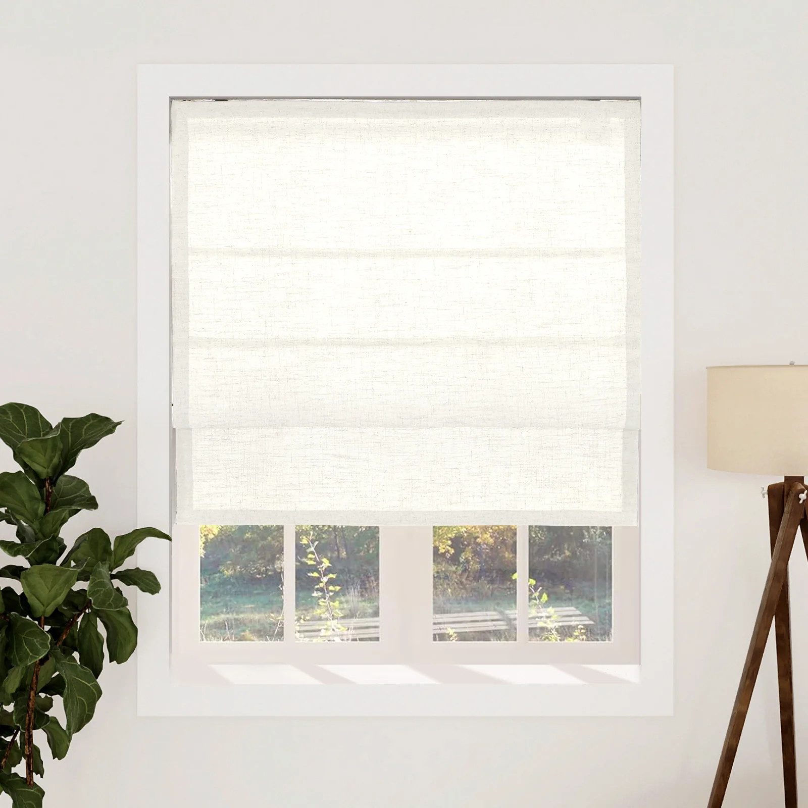 Emma Linen Roman Shades | Lustrowin