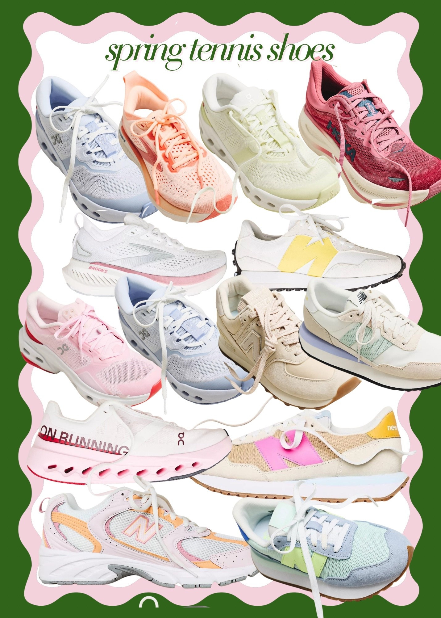 *I don’t need new shoes, I don’t need new shoes* SOOOO MANY CUTE SPRING TENNIS SHOES! 

new balance, hoka, on cloud, brooks, cute tennis shoes, Anthropologie, anthro #shoes #trending 

#LTKActive #LTKmomlife
