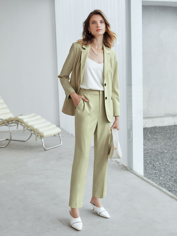 MOTF PREMIUM VISCOSE STRAIGHT LEG TAILORED PANTS | SHEIN