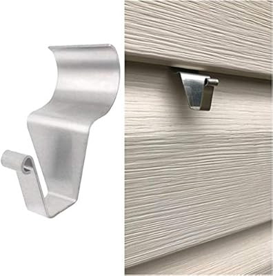 Vinyl Siding Hangers, Heavy Duty Outdoor Light Wreath Pictures Hook for Hanging 4 Pack | Amazon (US)