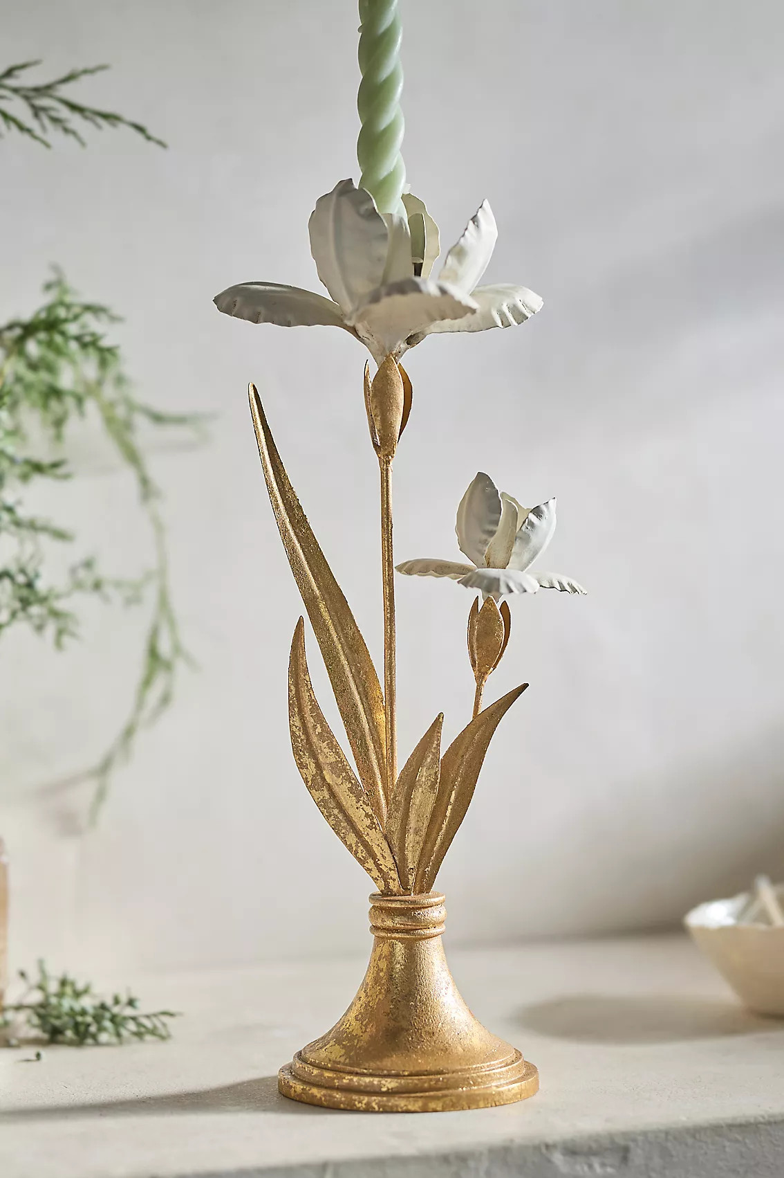 Iris Taper Candle Holder | Anthropologie (US)