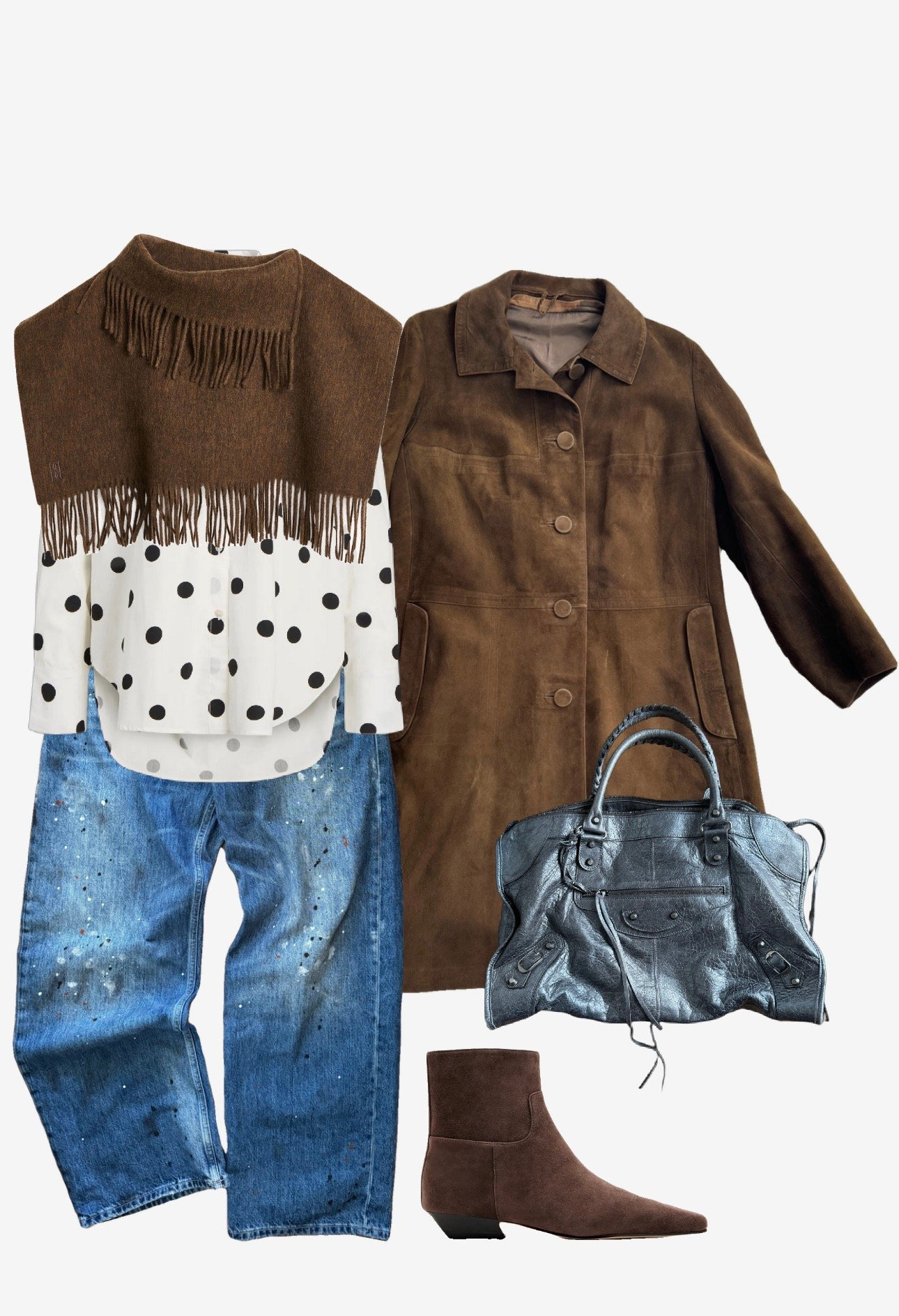 Subtle polka dots. 
Bag and coat are secondhand/vintage 

#falloutfit #falltrends #torontostylist #StyleOver40  #secondhandFind #fashionstylist #slowfashion #FashionOver40  #genX #genXStyle #shopSecondhand #genXInfluencer #genXblogger #secondhanddesigner

#LTKStyleTip #LTKSeasonal #LTKOver40