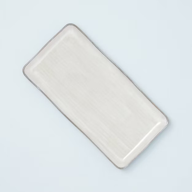 7" x 14" Glazed Stoneware Serving Platter - Hearth & Hand™ with Magnolia | Target