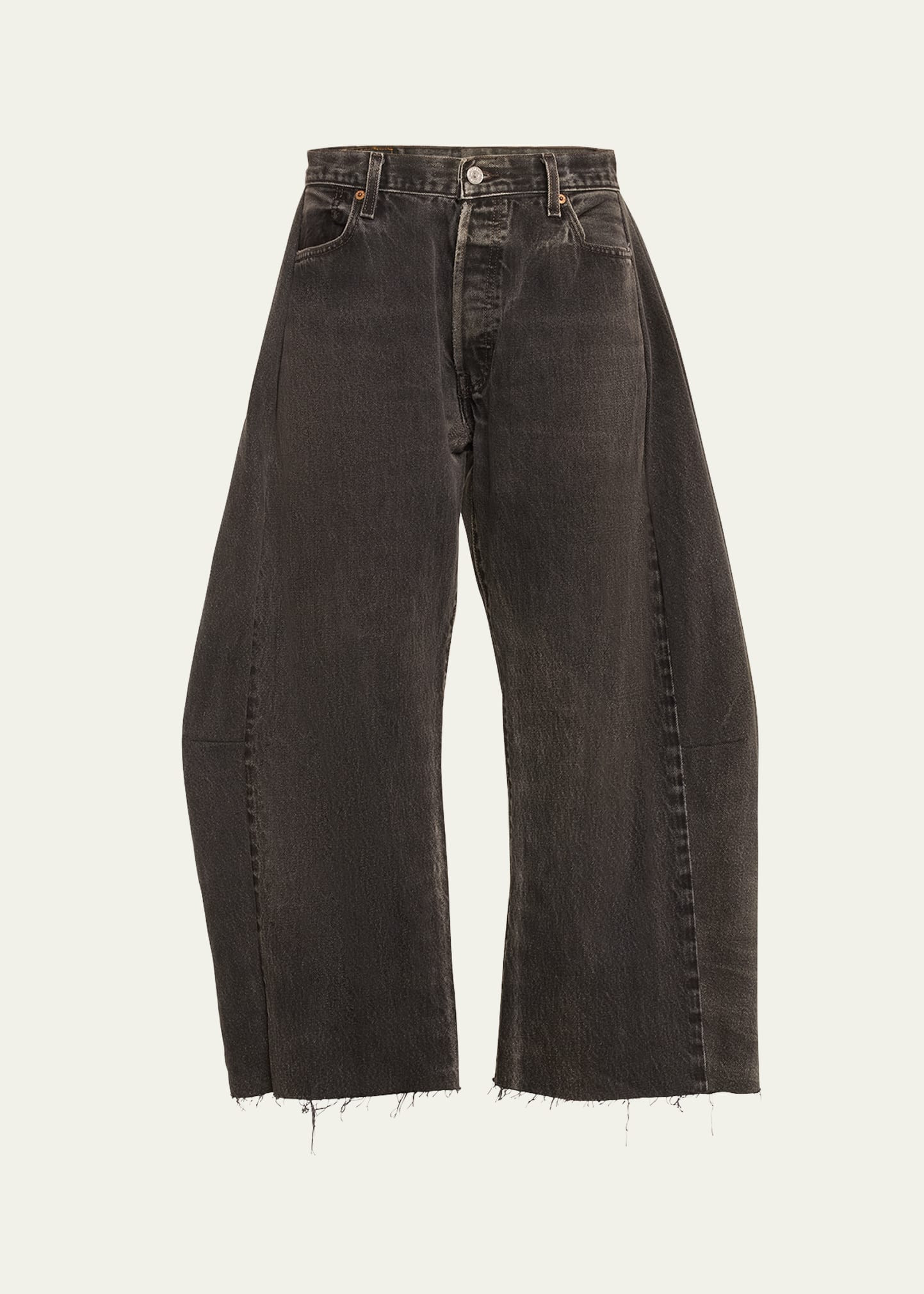 B SIDES Lasso Rework Cropped Wide-Leg Jeans | Bergdorf Goodman